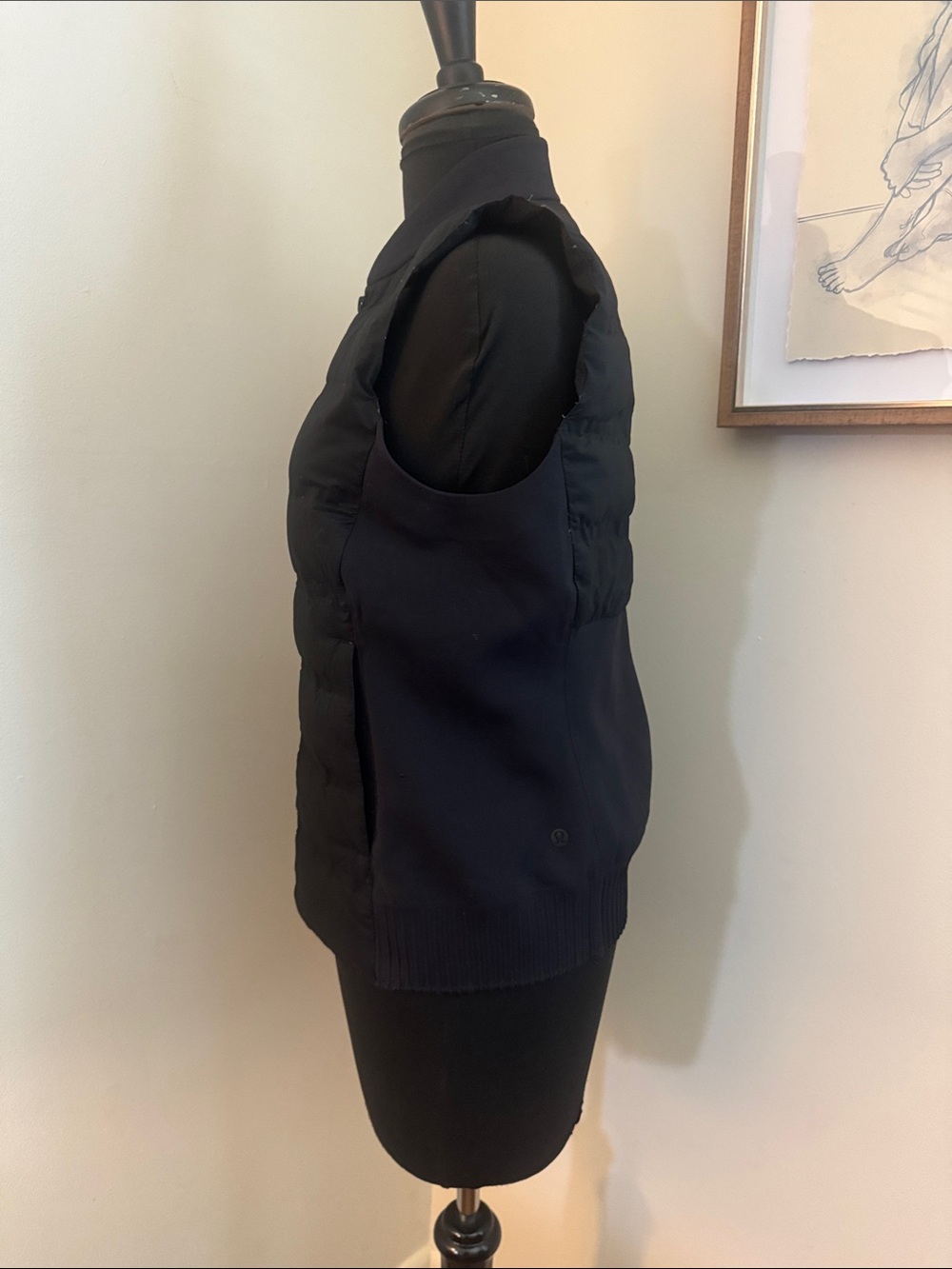 Lululemon | Down & Around Black Vest -Size 8 - Picture 2 of 8